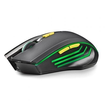Ngs GMX-200 Ratón Inalámbrico Gaming 3200 DPI 7 Botones LED Negro